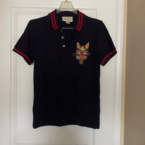 Men’s Gucci Polo with cat -S